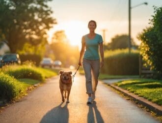 Best time to walk your dog during the summer
