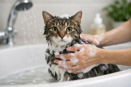 How to Bathe a Cat Without the Stress