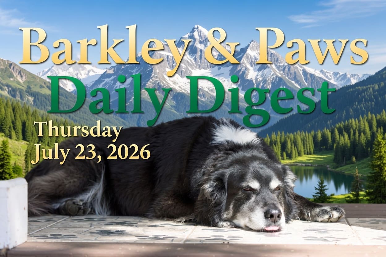 Daily Dog Digest - July 23, 2026 1 dog digest july 23 2026